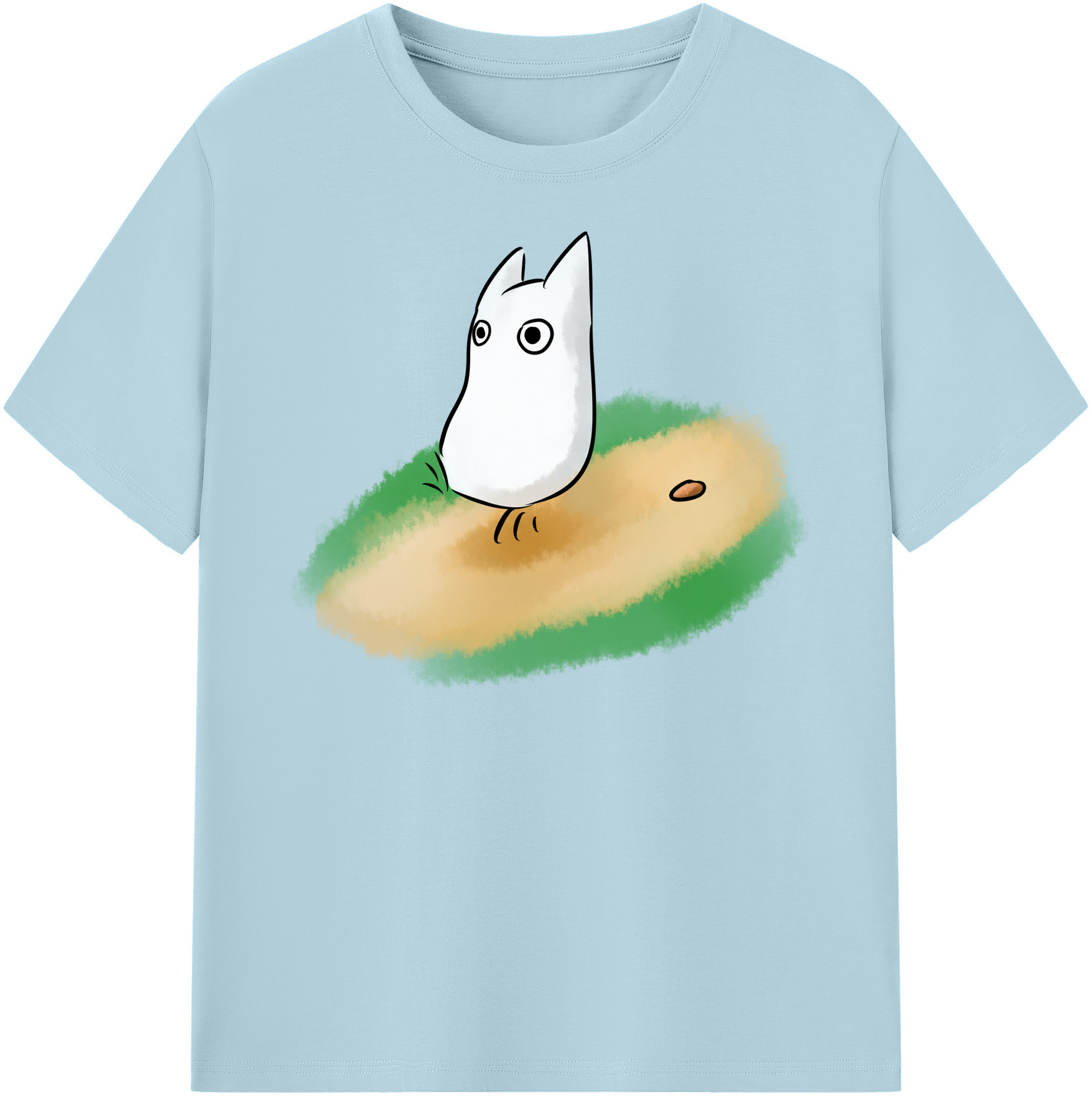 （画像用） となりのトトロ 草壁メイ 草壁サツキ My Neighbor Totoro Satsuki Kusakabe Mei Kusakabe 綿100％半袖Tシャツ（フロントプリント）